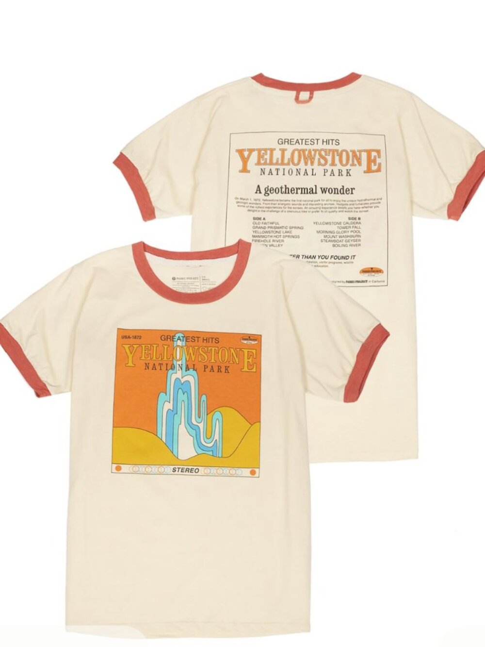 Urban Outfitters x Parks Project Yellowstone Greatest Hits Geyser Tee Small